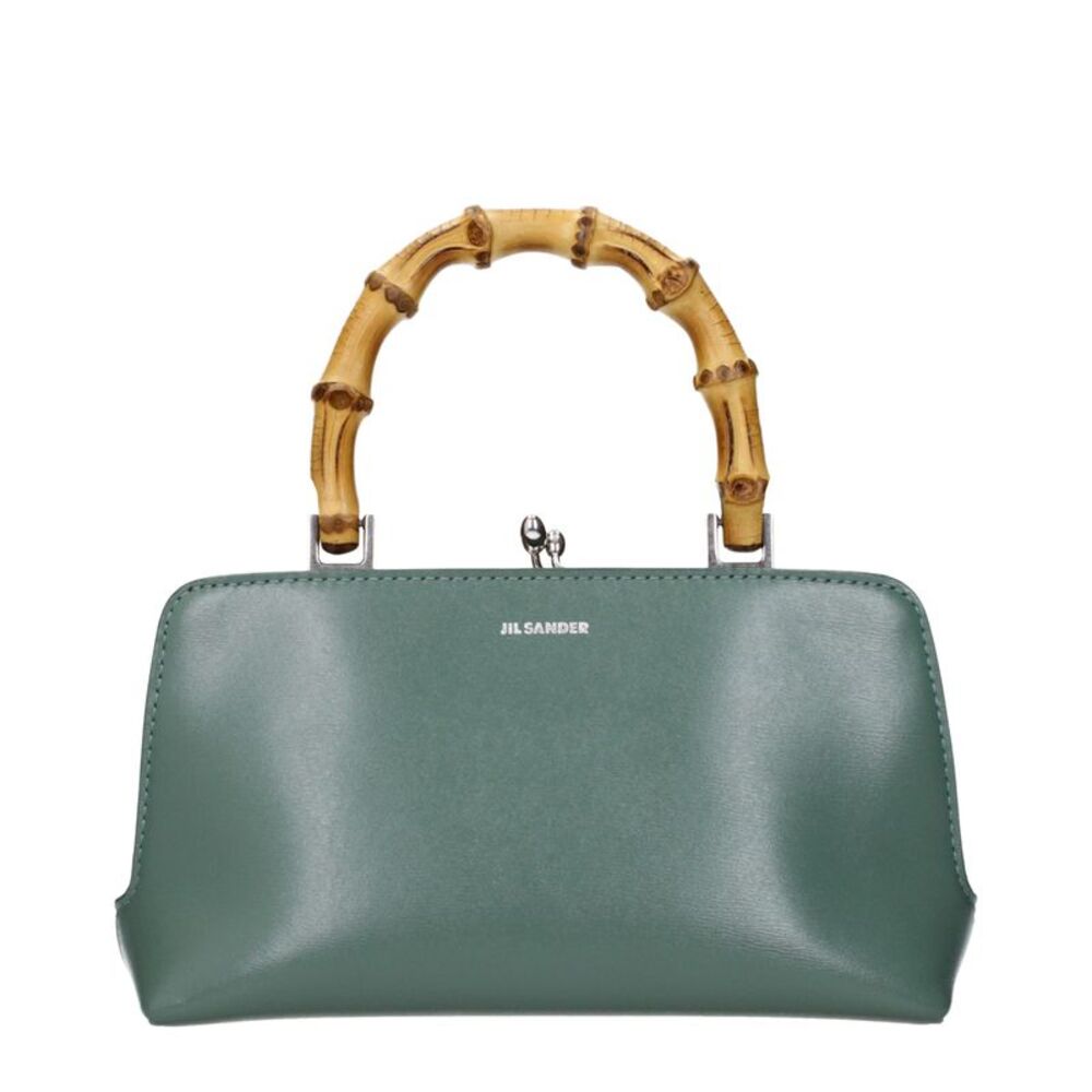Jil Sander Green Leather Women's Handbag